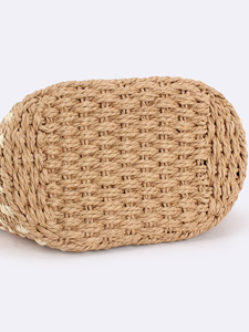 Nouveau sac à bandoulière tissé rayé à deux fermetures éclair et rivets, idéal pour les vacances à la plage, les loisirs quotidiens, la mode polyvalente, sac pour femme Tanjing - Product Image 4