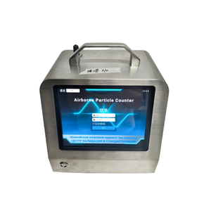 호환 ISO 14644-1:2015 입자 카운터 8 "터치스크린 인터페이스 28.3L/분 흐름 35,000 PCS/L 용량 대용량 데이터 저장 - Product Image 1