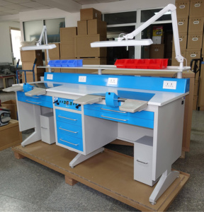Attrezzature Dentali AX-JT6 Postazione di Lavoro Doppia per Laboratorio Odontotecnico - Product Image 2
