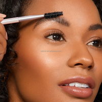 0060 Double extrémité OEM vraies Techniques de gros Offre Spéciale synthétiques bon prix rose professionnel simple ensemble de pinceaux de maquillage de sourcil