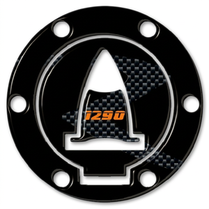 Etiqueta Adhesiva 3D de Resina para la Tapa del Tanque de Combustible para Motocicleta 1290 SUPER DUKE R, Hecha en Italia - Accesorios Elegantes y Personalizables - Product Image 1