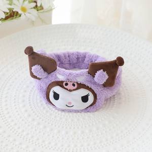 Simpatico cartone animato la <span class=keywords><strong>mia</strong></span> melodia Kuromi fascia Anime trucco carino giocattoli di peluche cerchietto accessori per capelli Custom bambola fascia - Product Image 3