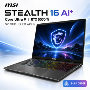 Portátil para juegos MSI Stealth 16 AI+ con Core Ultra 9, RTX 5070Ti, 32GB, 1TB, pantalla OLED QHD+ de 16 pulgadas y 240Hz, portátil de alto rendimiento, venta al por mayor. - Product Image 2