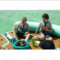 Nouvelle vente : lit flottant gonflable en PVC et chaise longue flottante pour piscine