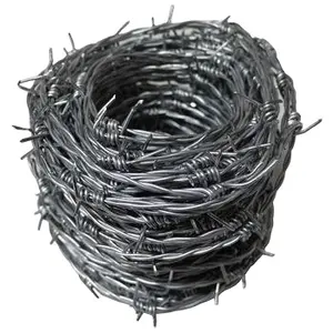 High quality Barb Wire Price Per Roll / Galvanized Barbed Wire Farm Fence factory price