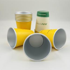 Gobelets en aluminium et papier écologiques personnalisables à paroi simple/double pour boissons chaudes/froides, café, eau minérale, boissons énergisantes, conformes aux normes alimentaires - Product Image 6