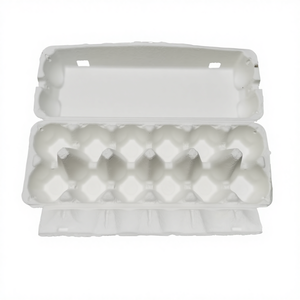 Zellstoff-geformte Eierkartons Weiß Gelb 30 Eier Max Umweltfreundliche Biologisch Abbaubare Eierverpackungsbox - Product Image 1