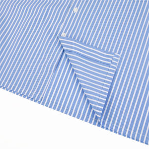 <span class=keywords><strong>Camicia</strong></span> abbottonata estiva giovane <span class=keywords><strong>camicia</strong></span> <span class=keywords><strong>larga</strong></span> da uomo Casual a righe blu a <span class=keywords><strong>maniche</strong></span> <span class=keywords><strong>corte</strong></span> - Product Image 4