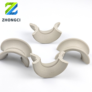 Saddles en céramique Intalox de l'usine de céramique Zhongci pour les tours d'absorption de désulfuration industrielle avec poinçonnage de précision - Product Image 2