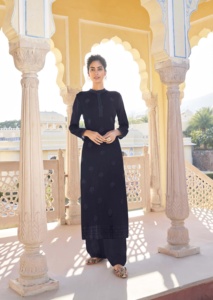 Conjunto de pantalón Kurti de traje Salwar Kameez de trabajo de secuencia de bordado pesado de estilo indio y pakistaní para mujer con Dupatta - Product Image 6