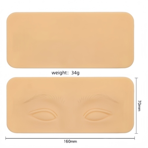 3D Silicone tatuaggio pratica la pelle per le sopracciglia & Eyeliner Microblading trucco permanente strumento di formazione - Product Image 6