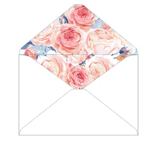 Цветочный набор конверт kawaii Канцтовары Свадебная поздравительная открытка конверт приглашение Письмо Бумажный Конверт
