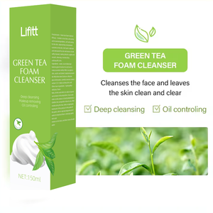 Lifitt Orange Green Tea Face Wash avec brosse de massage des pores OEM/ODM Liquid Skincare Facial <span class=keywords><strong>Mousse</strong></span> utilisée pour le nettoyage du visage - Product Image 2