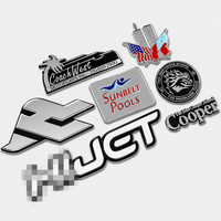 Fabrication de motifs personnalisés, logo de voiture 3D ABS personnalisé, autocollant de voiture, emblème de voiture chromé