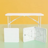 Table de banquet pliante rectangulaire en plastique de fête