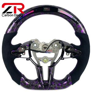 Accesorios para Automóviles I30N I20N Elantra Veloster <span class=keywords><strong>Kona</strong></span> N, Volante de Diseño Personalizado con Pantalla LED de Fibra de Carbono Forjada Estilo RPM - Product Image 1