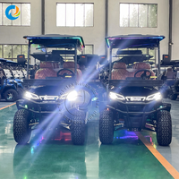 Voiturette de golf électrique chinoise Robetaa abordable 6 places 72V au lithium, personnalisable et confortable