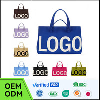 Sac fourre-tout réutilisable OEM, sac à main, sac d'épaule pliable pour ordinateur portable, grand sac fourre-tout tricoté, sac fourre-tout jacquard pour femme