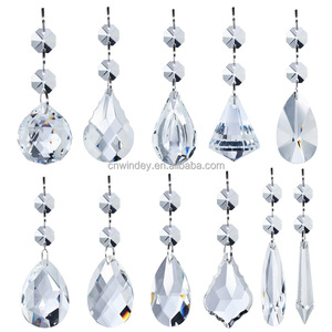 Colgante de punta de gota de cristal para decoración de boda, Material de diamante, cuentas de costura de piedra Natural transparente para vestidos - Product Image 1
