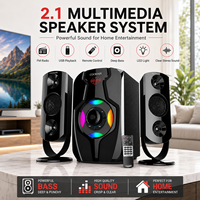 ODM Hifi Surround sans fil musique Woofer TV théâtre haut-parleur BT 2.1 CH multimédia USB Home cinéma système de haut-parleurs avec Subwoofer