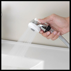 Petite pomme de douche blanche pour enfants, pour animaux de compagnie, salons de coiffure, salons de barbier, accessoire de salle de bain - Product Image 5
