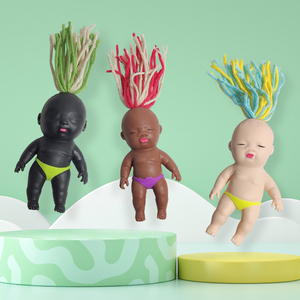Muñecas de Bebé Recién Nacido Personalizadas de Alta Calidad, Adorables Muñecos de Bebé Dormilones, Juguetes Antiestrés Promocionales al por Mayor, Juguetes Blandos de TPR de Rebote Lento - Product Image 2