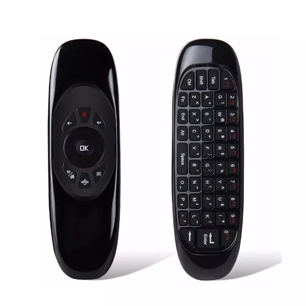 2022 fabbrica all'ingrosso C120 Air Mouse Mini 2.4G tastiera <span class=keywords><strong>Qwerty</strong></span> Wireless per Android Windows Mac OS <span class=keywords><strong>linux</strong></span> TV Box telecomando