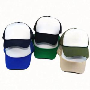 หมวกแก๊ปทรงสปอร์ตสตรีทแวร์ปักลายวิ่งแบบ snapback 6 แผง หลายสี ขายส่งจำนวนมาก แบบตาข่ายโฟม ไม่มีโลโก้ - Product Image 1