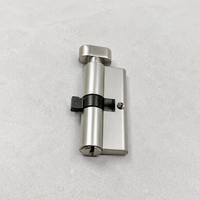 Cylindre de serrure de porte de sécurité en laiton de 65 mm, à coupe centrale, avec 3 clés, anti-effraction, pour hôtels et commerces