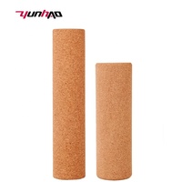 Rodillo de Yoga de Corcho Natural de Alta Densidad con Logotipo Personalizado, 15, 30, 45 cm, para Ejercicio y Pilates, Venta al Por Mayor