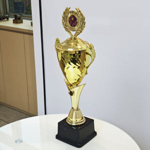 ट्रॉफी कप फैक्टरी मूल्य कस्टम खेल आयोजन धातु पुरस्कार थोक 3 डी गोल्ड सिल्वर फुटबॉल ट्रॉफी - Product Image 6