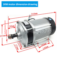 Expédition rapide 500W 750W 1000W 1200W 1500W 2200W Scooter électrique aimant Permanent moteur à courant continu et Kits de Conversion de contrôleur