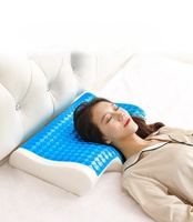 Oreiller cervical orthopédique rafraîchissant pour l'été, respirant, hypoallergénique, sans odeur, pour un sommeil profond, soutien du dos, oreiller de repos au lit