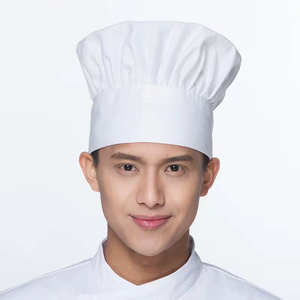 Cappello <span class=keywords><strong>da</strong></span> <span class=keywords><strong>cucina</strong></span> in cotone bianco e nero, - Product Image 6