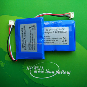 2S1P HWE103450 7.4 v נטענת סוללה עבור dvd נייד נגן - Product Image 5