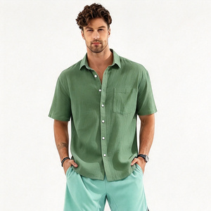 Camisetas Personalizadas para Hombre, Camiseta de Lino de Manga Corta, Camisas Casuales de Talla Grande, Camisetas de Verano con Bolsillo para Hombre - Product Image 5