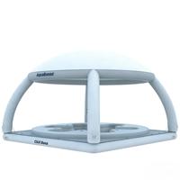 Plateforme flottante gonflable de qualité commerciale pour 4 personnes avec auvent, en PVC, couleurs et logo personnalisés, garantie 3 ans pour yacht