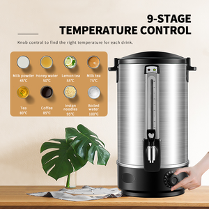 WINNERS Urna de café de acero inoxidable de doble capa Hervidor de agua comercial Hervidor eléctrico Termo de 20 litros para restaurante - Product Image 6