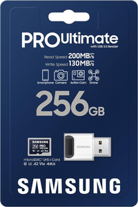 Sam sung Pro Bộ chuyển đổi thẻ nhớ cuối cùng 256GB lên đến 200 MBs, 4K UHD, UHS-I, lớp <span class=keywords><strong>10</strong></span>, U3,V30, A2 - Product Image 2