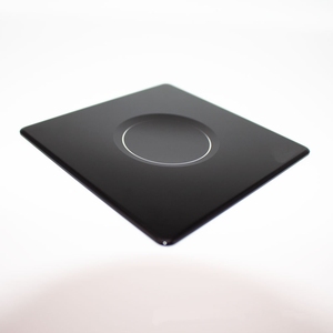 Panneau en verre trempé sérigraphié sur mesure, bouton tactile concave finement poli, panneau en verre poli pour interrupteur mural - Product Image 1