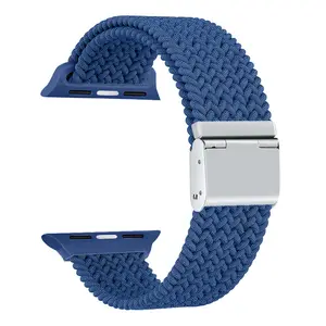 Colori personalizzati disponibili cinturini per orologi in nylon 38mm 42mm cinturini per orologi in tessuto intrecciato per iwatch 8 7 6 5 4