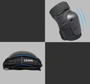 Ysmle trẻ em và người lớn phù hợp với con lăn trượt băng thiết bị bảo vệ cân bằng Skate Skateboard bảo vệ đầu gối miếng đệm - Product Image 5