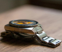Luxusmarke Pogue Pepsi-Lünette Mechanische Automatikuhren Chronograph Seltene Vintage-Uhr für Herren