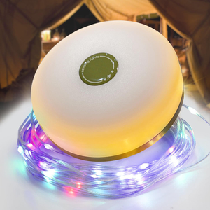 Luci da campeggio per esterni portatili da 100 m da 10m con torcia elettrica a 8 modalità di tipo C USB nero certificata IP44 per <span class=keywords><strong>tenda</strong></span> da giardino - Product Image 1