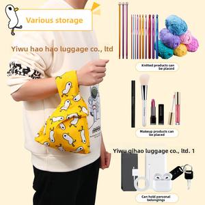 Vente <span class=keywords><strong>en</strong></span> gros de <span class=keywords><strong>sac</strong></span> à main portable multifonctionnel <span class=keywords><strong>en</strong></span> coton et <span class=keywords><strong>lin</strong></span> avec motif de dessin animé petit canard jaune pastèque - Product Image 4