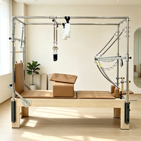 Machine de Pilates Cadillac Reformer en Bois d'Érable, 16 ressorts réglables, Rouleau silencieux, pour Studio de Yoga, Entraînement complet, Direct Usine