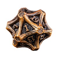 Jeu de dés polyédriques métallisés D&D 7 pièces pour les jeux de rôle Dungeons & Dragons