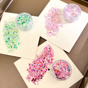 Paillettes pour ongles, paillettes fines, ultra-fines, matériau laser, mélange de paillettes, série papillon princesse, accessoires pour nail art - Product Image 1