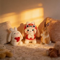 Meilleure Vente : Peluche Unisexe Transformable et Réversible pour Enfants, Lapin en Coton PP Doux, Fraise et Carotte