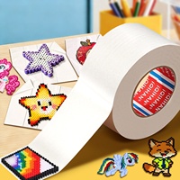 Ruban de masquage pour perles Perler, protection grand format pour le repassage, anti-déformation, sans résidu, simple face en caoutchouc, pour bricolage enfant